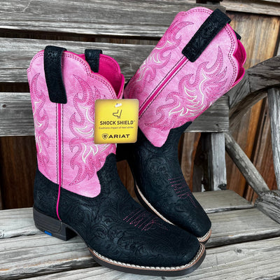Ariat Kids' Pink Floral Outrider Boots - Korvel