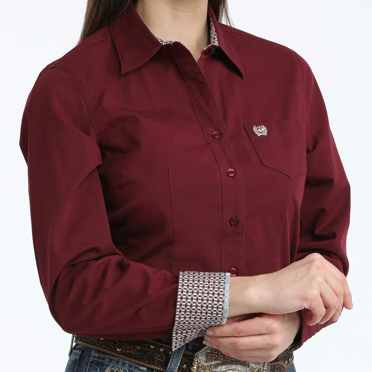 Cinch Women's Zinfandel Stripe Button-Up Shirt - Korvel