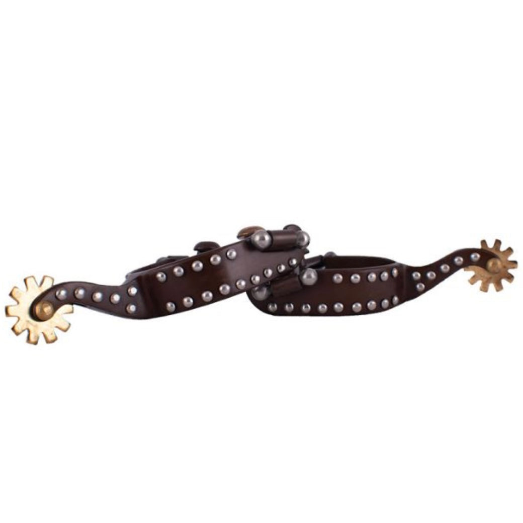 Youth Brown Spurs with Silver Dot Accents - Korvel