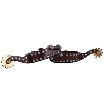 Youth Brown Spurs with Silver Dot Accents - Korvel