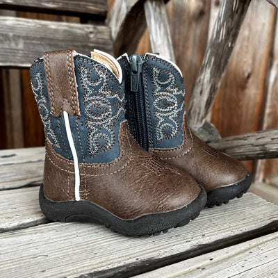 Ainsley Blue Roper Infant Boots for Boys - Korvel