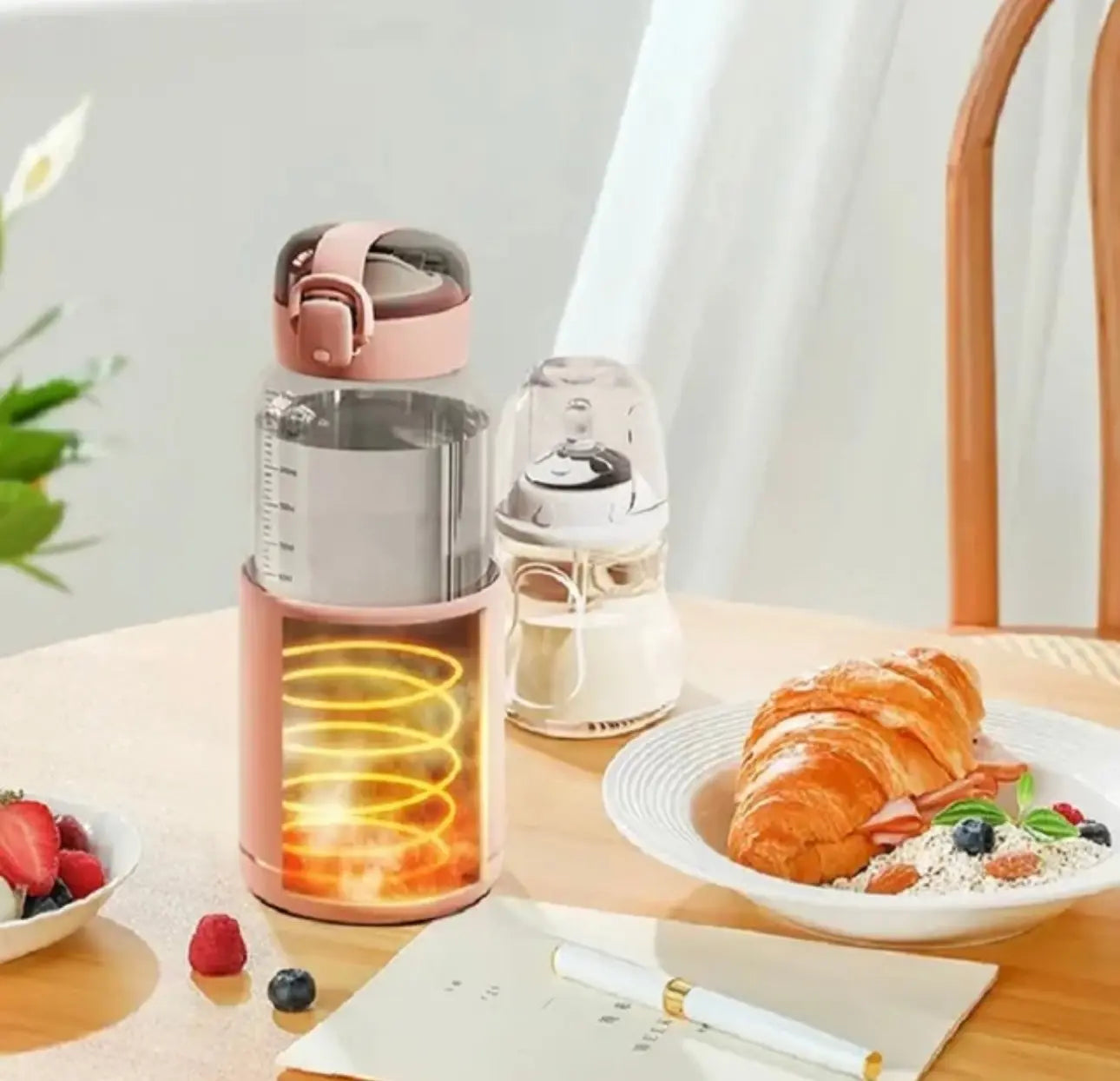 Bouteille d'eau électrique légère pour bébé avec écran LCD
