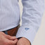 Cody Johnson Blue Striped Button-Down Shirt for Men - Korvel