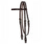 Elegant Walnut Floral Headstall by Reinsman - Korvel