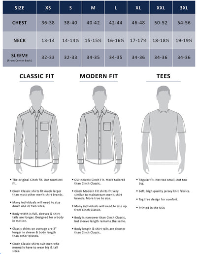 Cinch Men's Classic White Long-Sleeve Shirt - Korvel