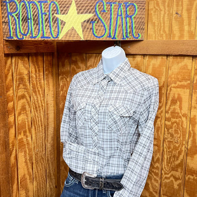 Chic Black Plaid Button-Up Shirt for Women - Korvel