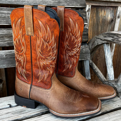 Ariat Men's Sport Rider Boots - Brown & Burnt Orange - Korvel