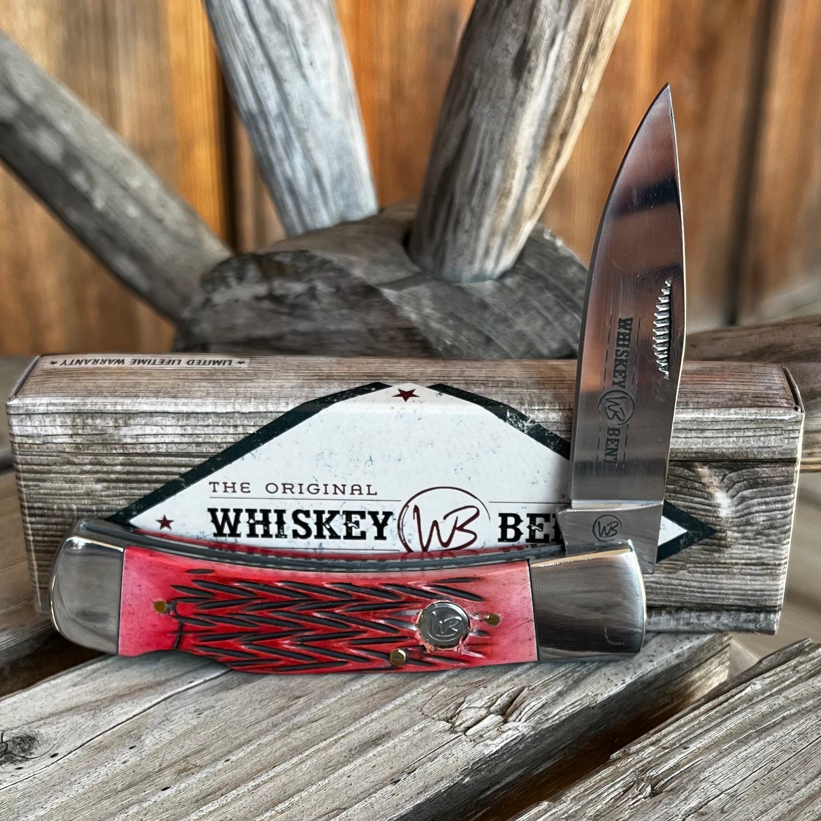 Premium Black Cherry Lock Blade Knife for Outdoor Adventures - Korvel
