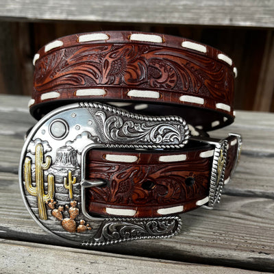 Desert Oasis Leather Belt | Angel Ranch - Korvel