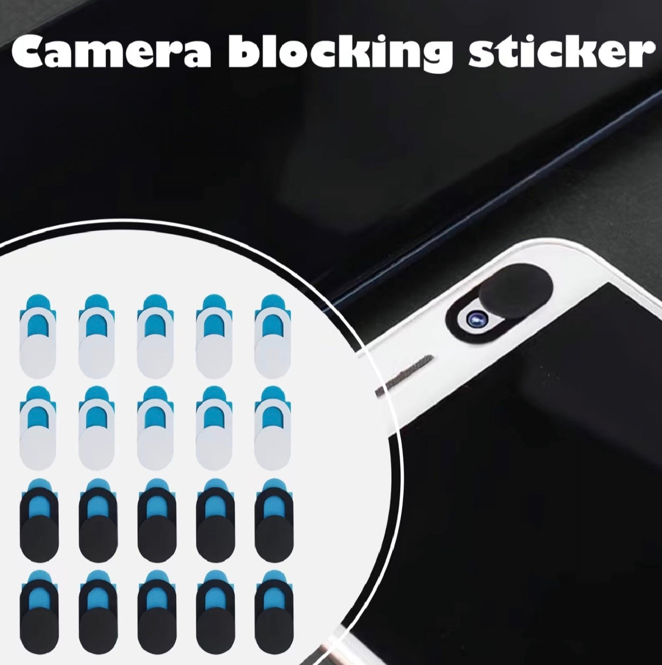 SlideSafe Cover - Webcam Privacy Protection (20-Pack)