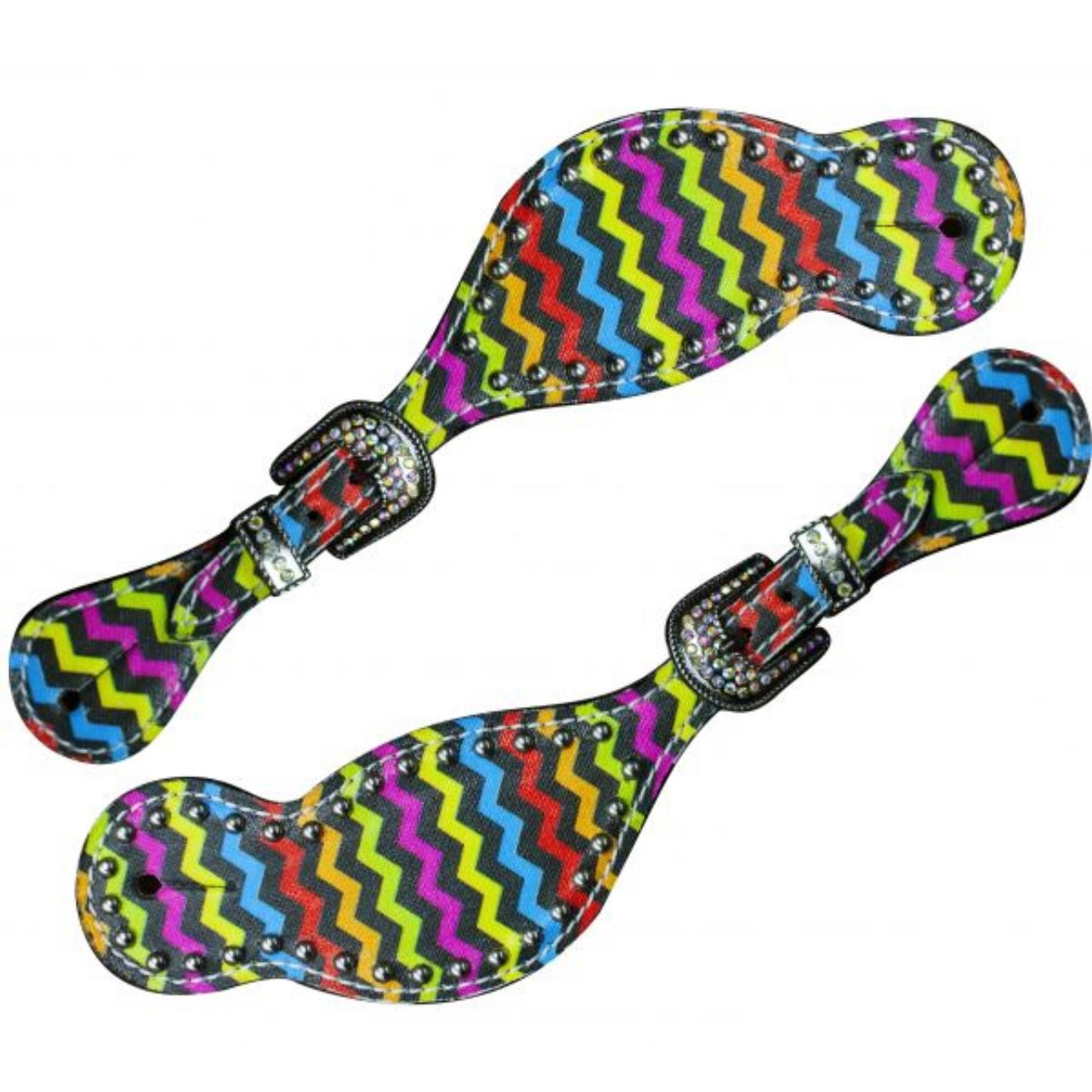 Vibrant Chevron Spur Straps for Every Rider - Korvel