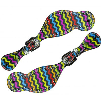 Vibrant Chevron Spur Straps for Every Rider - Korvel