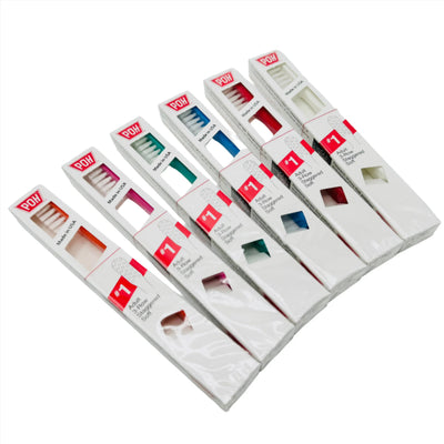 Brosse à dents douce à 3 rangées décalées POH #1 pour adultes - Couleurs assorties