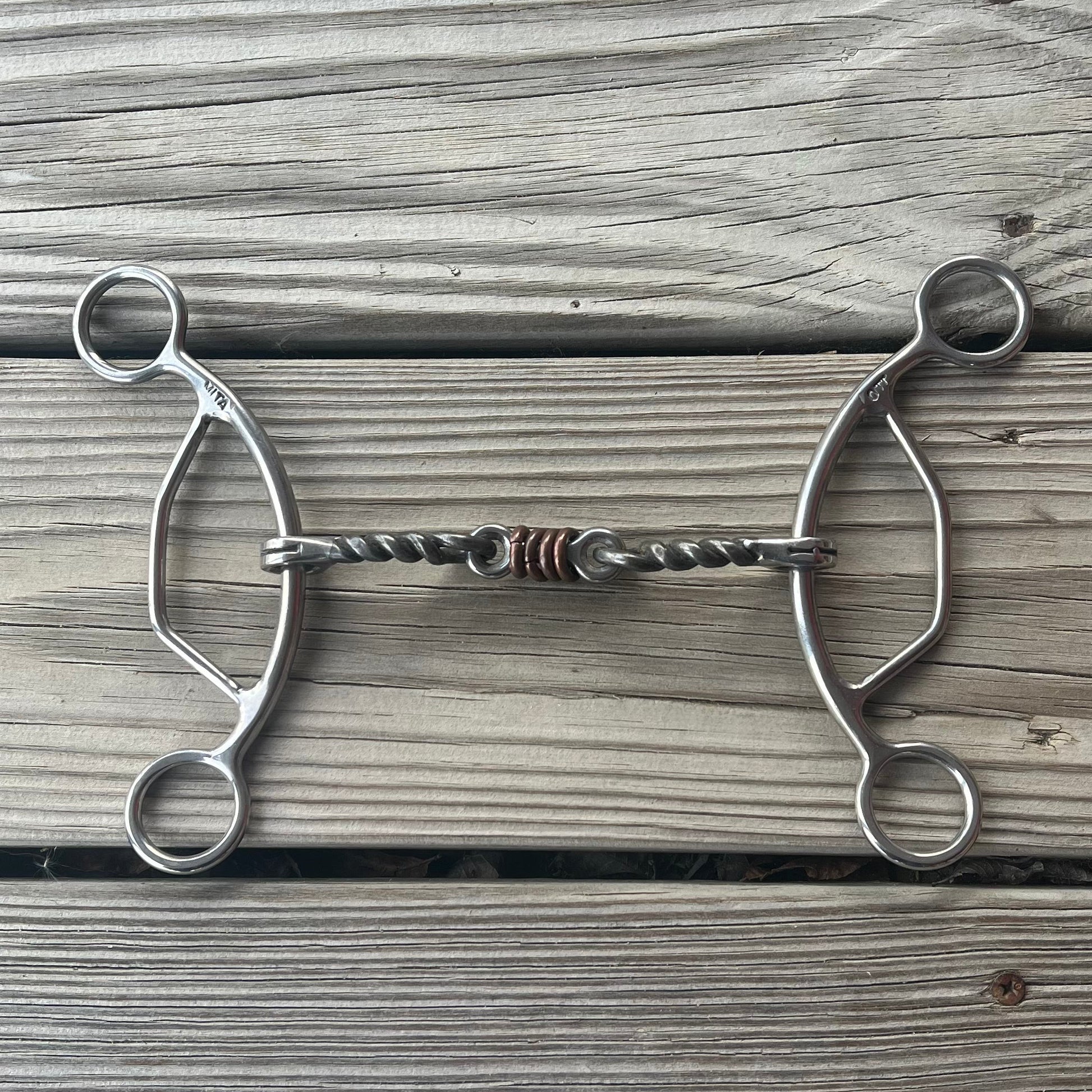 Premium Twisted Roller American Gag Bit for Horses - Korvel