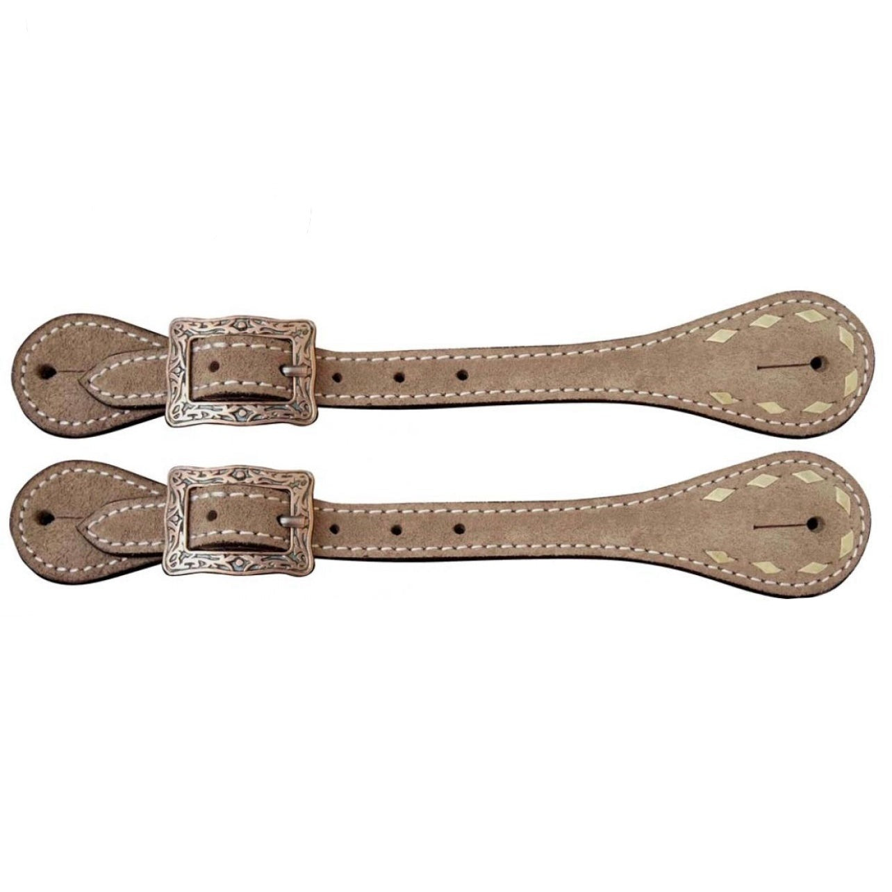 Cream Buckstitch Spur Straps - Korvel