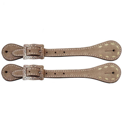 Cream Buckstitch Spur Straps - Korvel