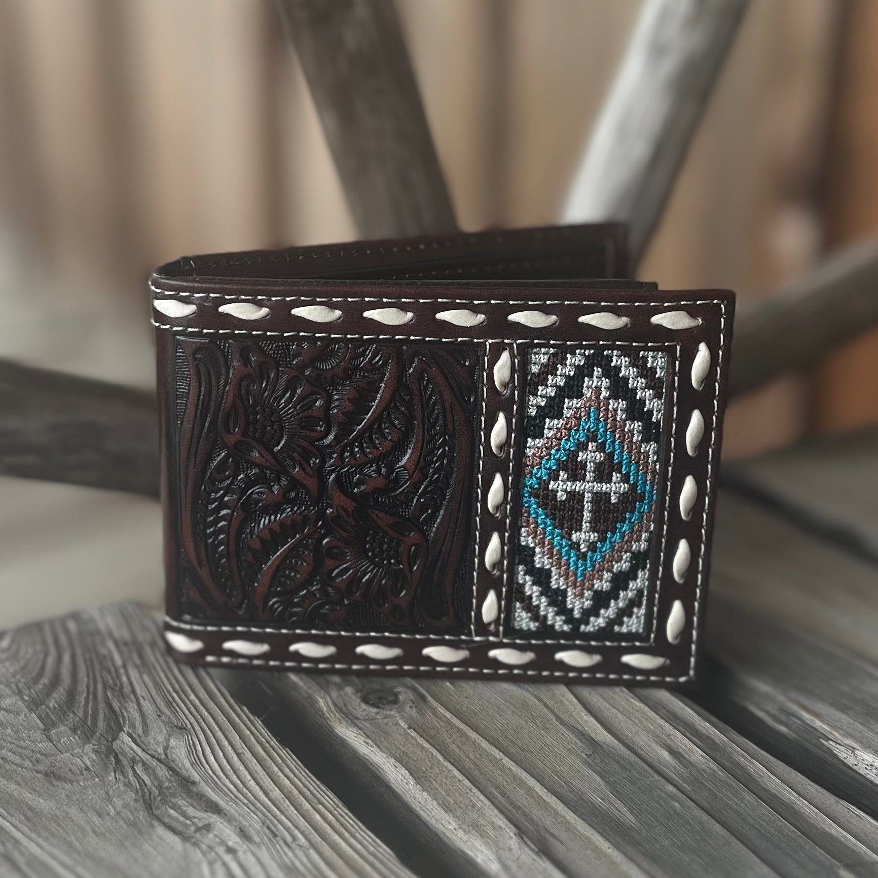 Embroidered Cross Bi-Fold - Korvel