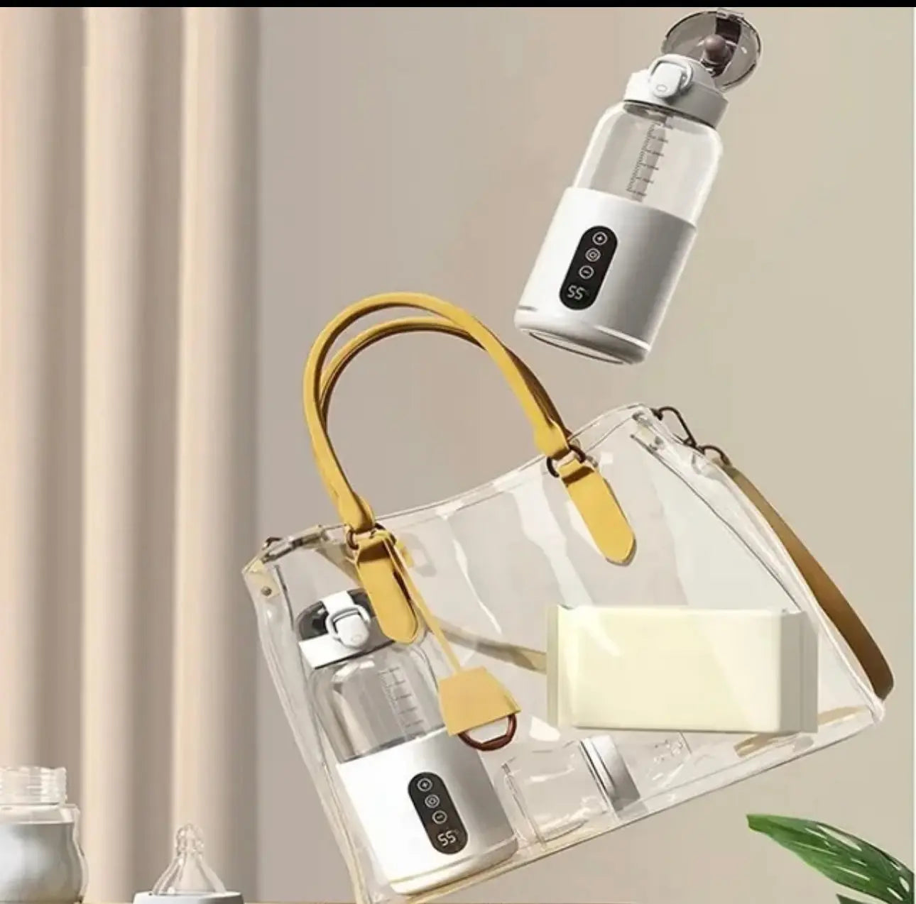 Bouteille d'eau électrique légère pour bébé avec écran LCD