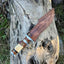 Premium 14” Damascus Steel Sub-Hilt Fighter Bowie Knife – Ideal Holiday Gift with Leather Sheath - Korvel
