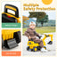 Digger à pédales Caterpillar pour enfants - Jaune