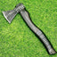 Thor’s Fury Viking Battle Axe – Handcrafted 1095 Steel Blade & Leather-Wrapped Ash Handle - Korvel