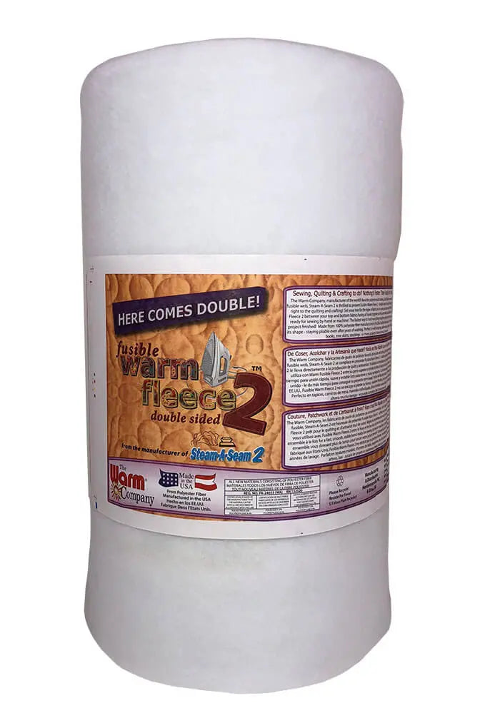 Fleece Térmico Fusible 2 - 45" x 20 YD Batting Termofusible para Acolchado