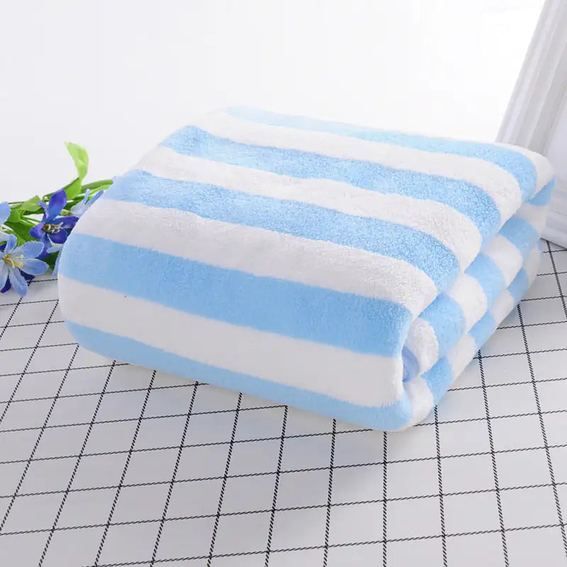 Coral Velvet Bath Towels - Luxurious Softness & Style