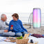 Haut-parleurs Bluetooth LED arc-en-ciel vibrants
