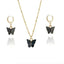 Luxury Rhinestone Butterfly Jewelry Set