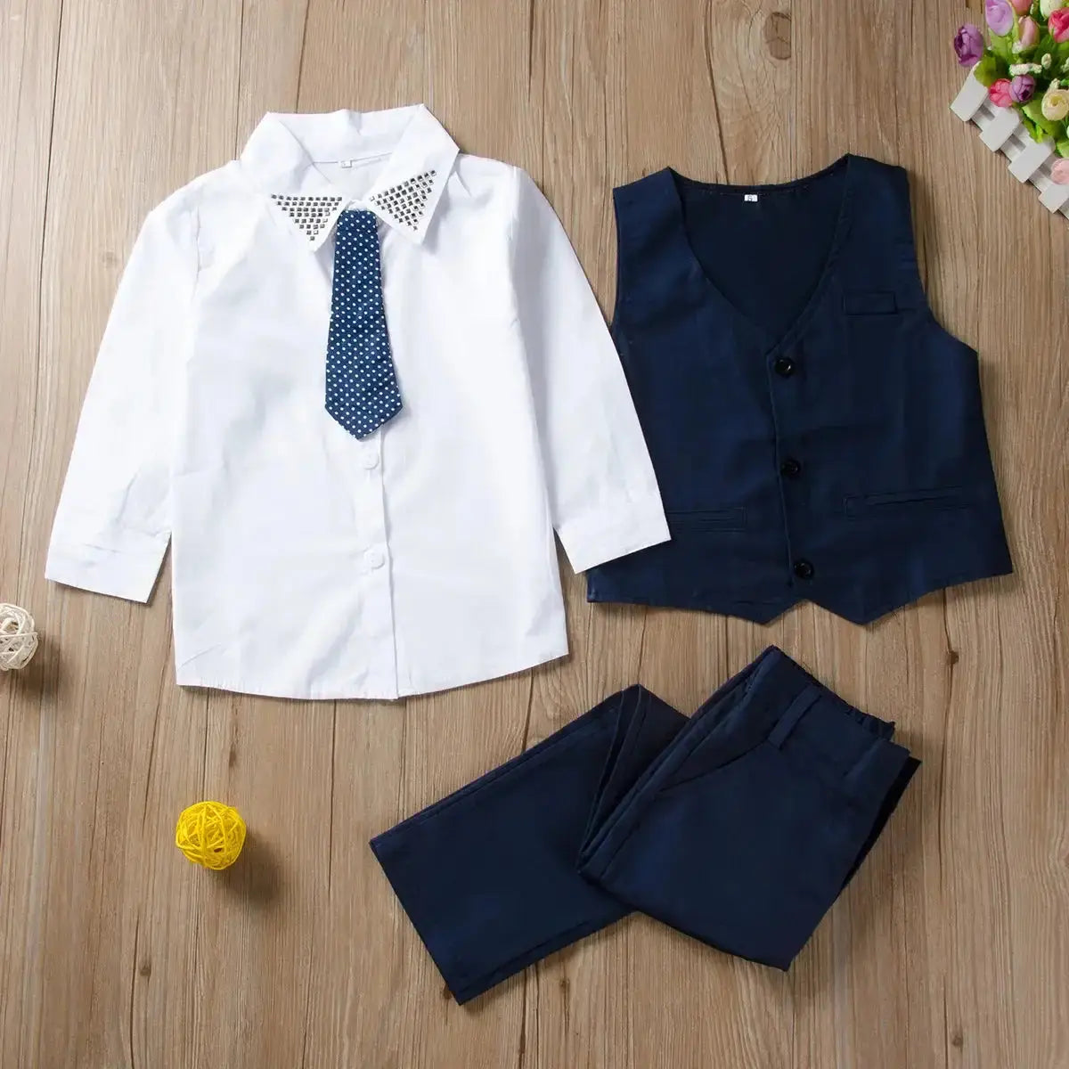 Conjunto de Ropa Elegante para Niños Pequeños