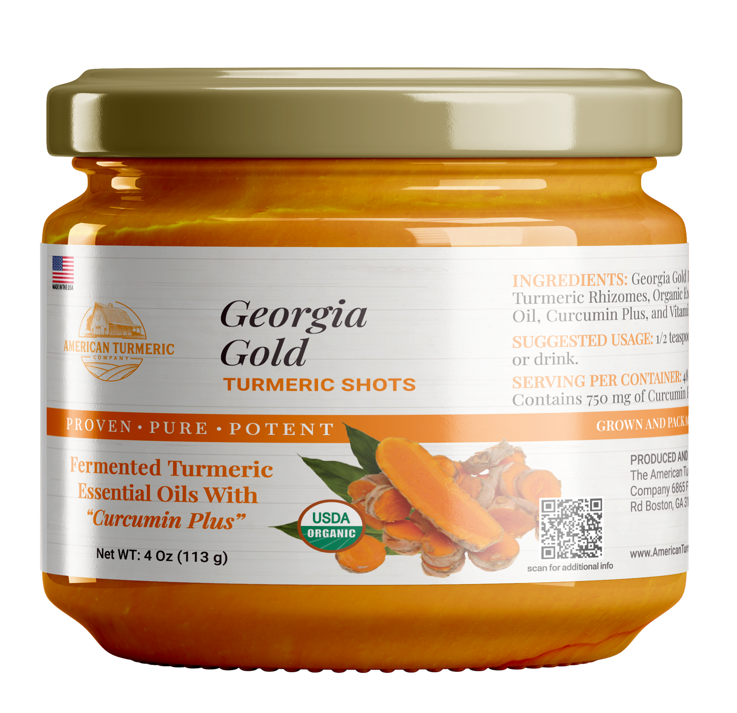 Purée de Curcuma Probiotique Georgia Gold