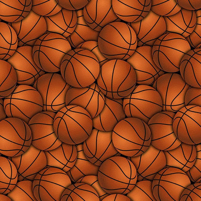 Orange Packed Basketball Fabric - 44"/45" Per Yard