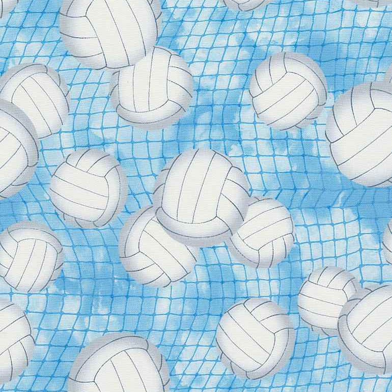 Tela de voleibol azul premium - 44"/45" por yarda