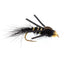 Premium Tungsten Bead Head Nymph with Rubber Legs - Black Gold Ribbed Hare's Ear (12 Pack, Size 16) - Korvel