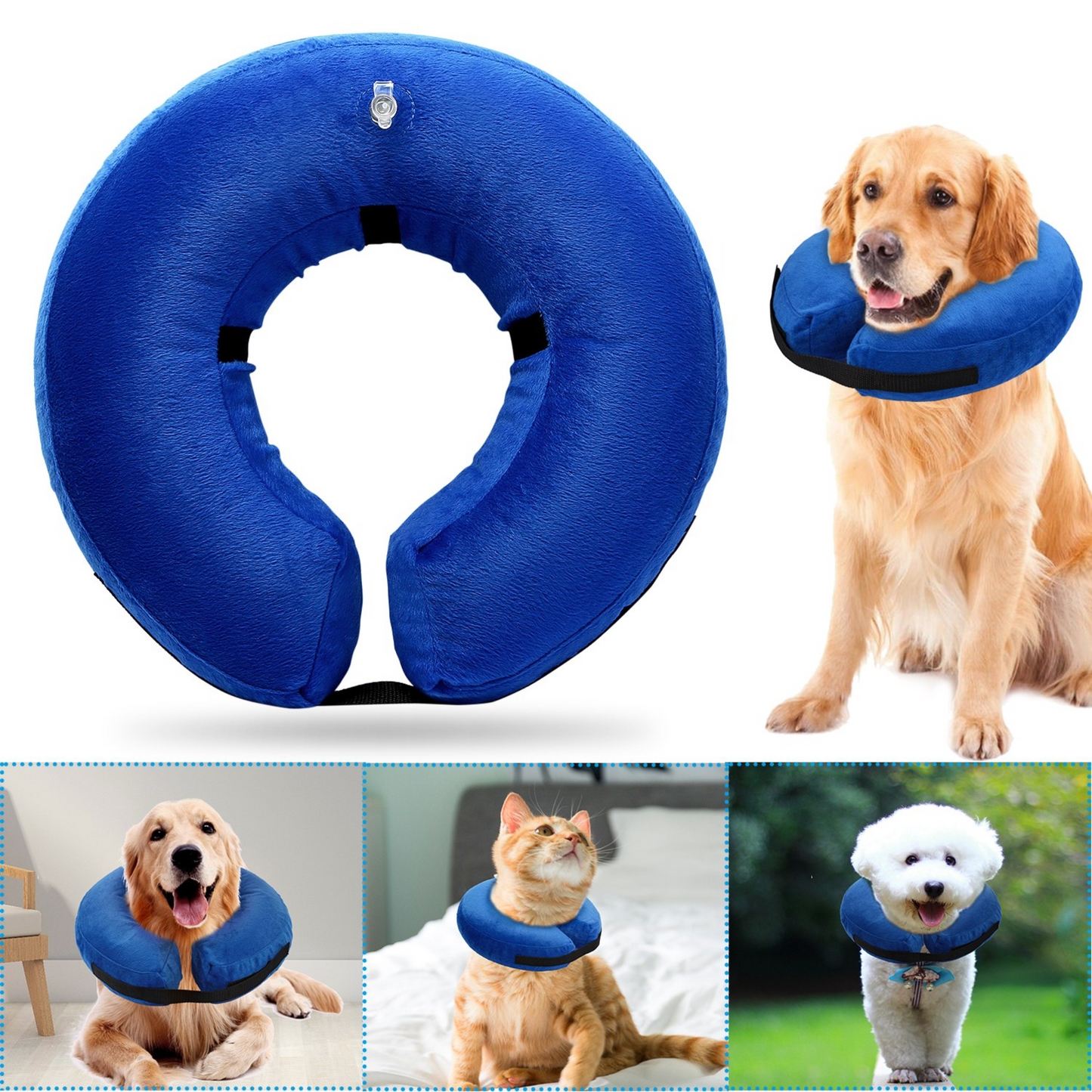Collier Inflatable Protecteur pour Chien GBruno