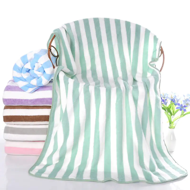 Coral Velvet Bath Towels - Luxurious Softness & Style