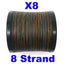 Línea de pesca trenzada Reaction Tackle X8 camuflaje verde - 8 hebras