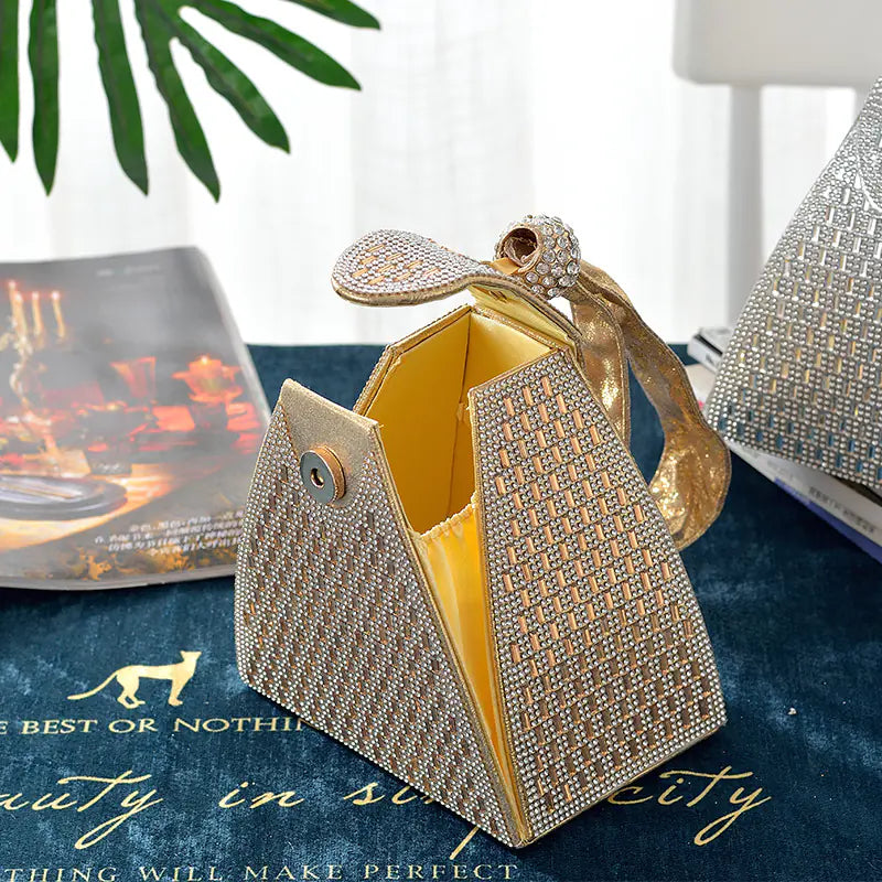 Triangle Diamond Handbag for Elegant Evenings
