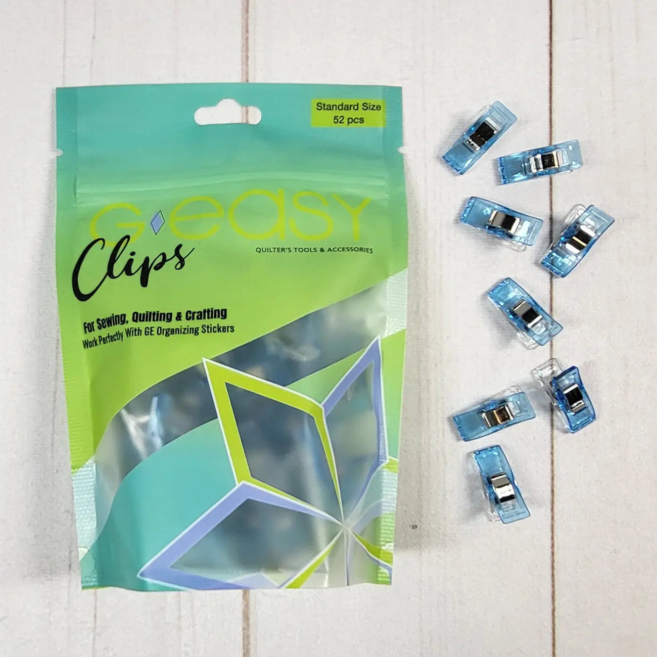 GEasy Clips Standard Blue - 52 Count Organizing Clips
