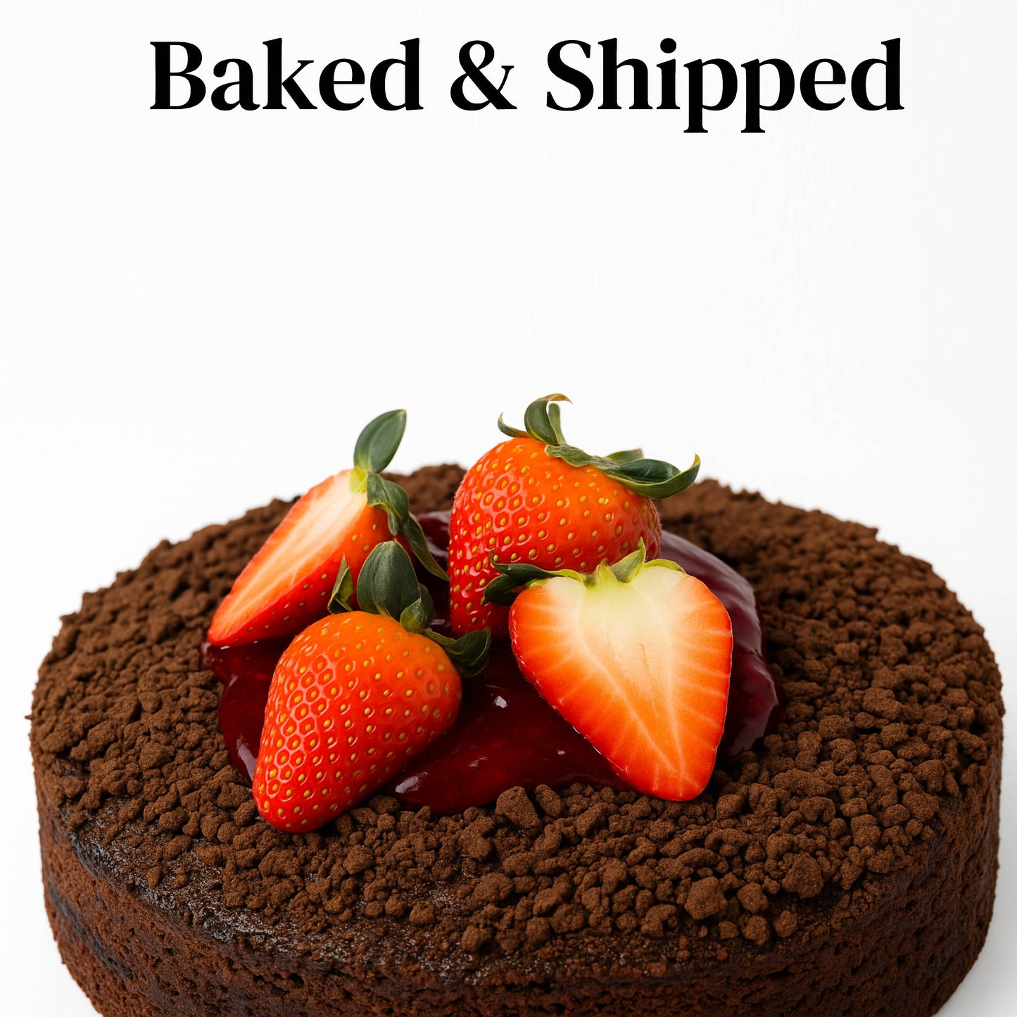 Pastel de Chocolate y Fresa Andy Anand 9" en Caja de Regalo - Delicia Frescamente Horneada