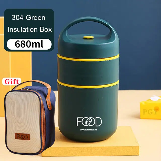 Premium Stainless Steel Vacuum Thermal Lunch Box