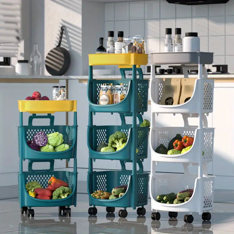 5-Layer Mobile Storage Cart for Kitchen and Home
