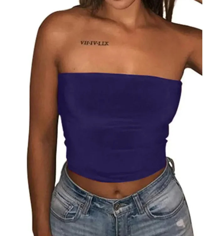Stylish Exposed Belly Button Wrap Tank Top