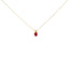 Collier Pendentif en Améthyste Violet en Forme de Cœur en Or Blanc 14K