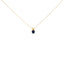 Collier Pendentif en Améthyste Violet en Forme de Cœur en Or Blanc 14K