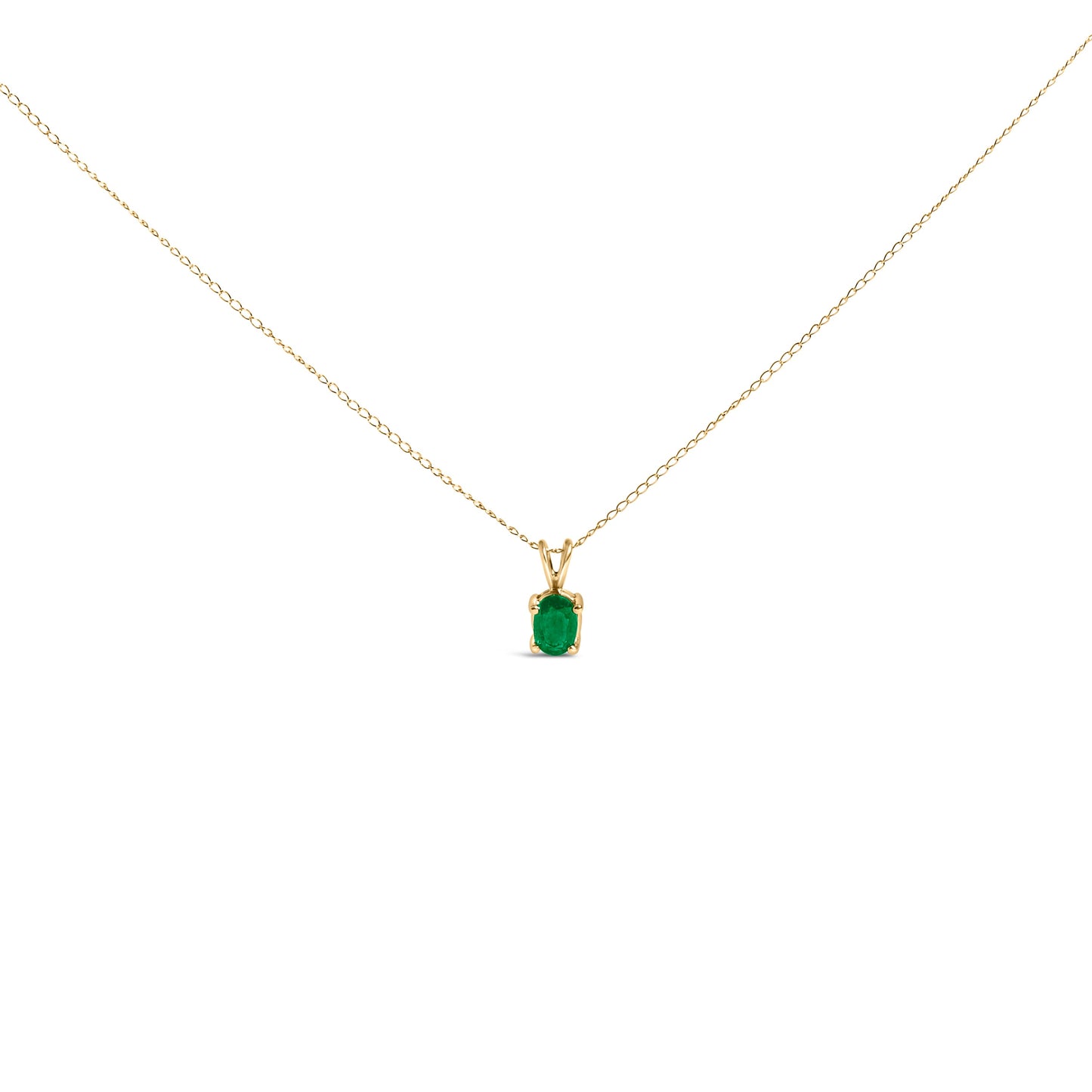 Collar con colgante de amatista púrpura ovalada en oro blanco de 14 quilates