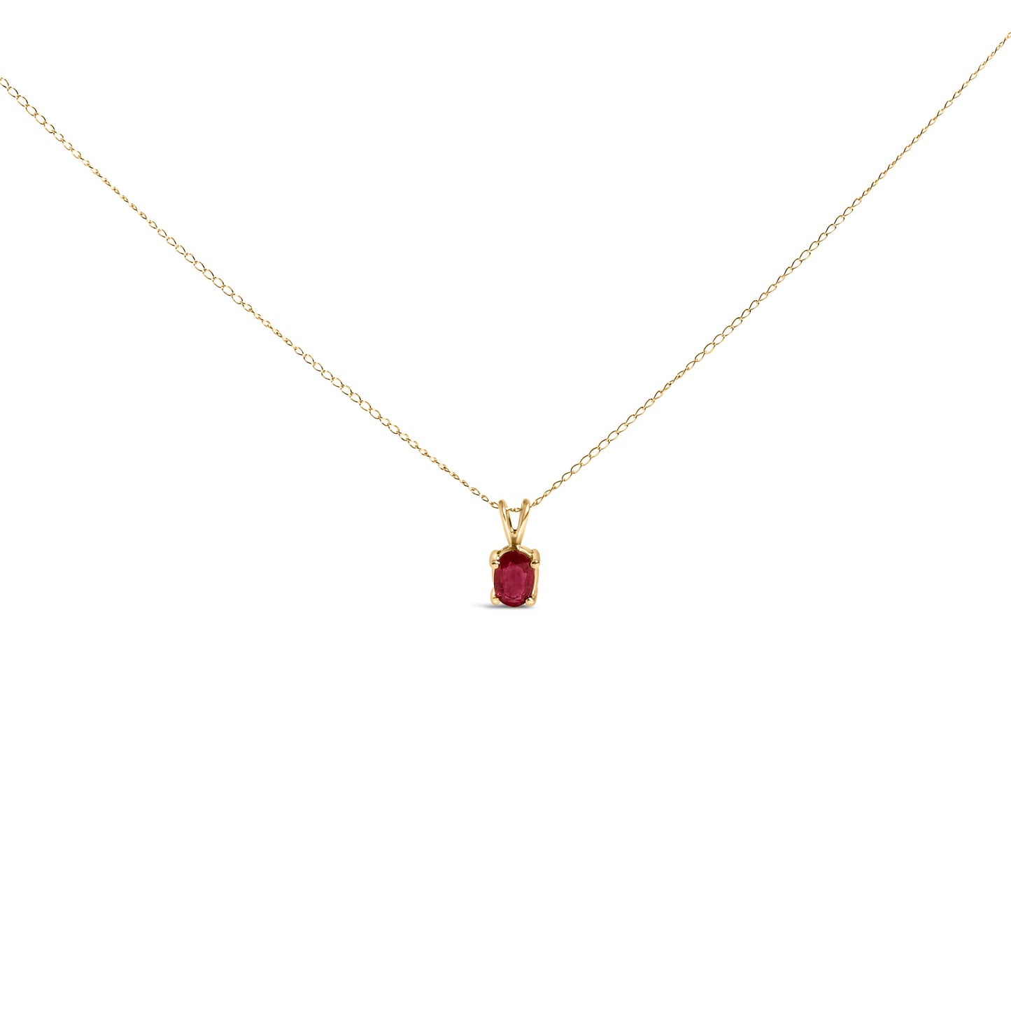 Collar con colgante de amatista púrpura ovalada en oro blanco de 14 quilates