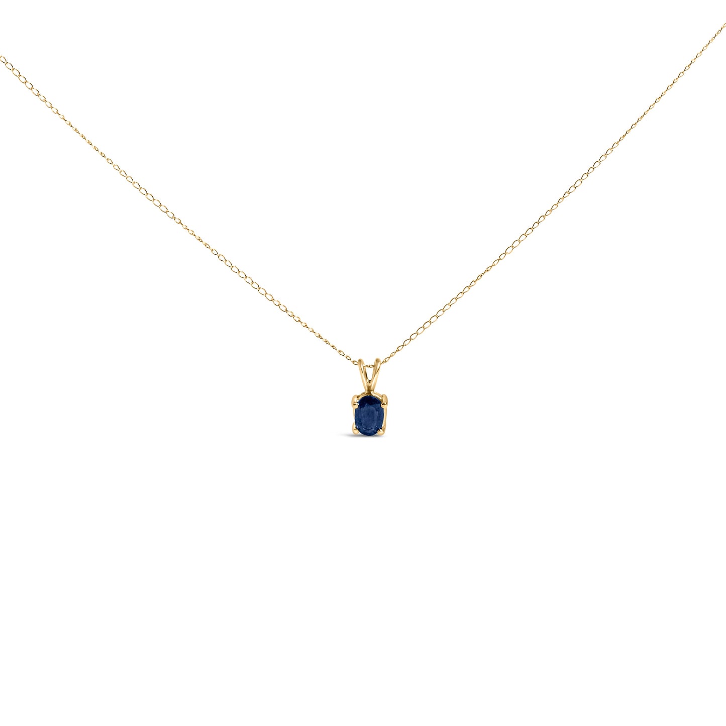 Collar con colgante de amatista púrpura ovalada en oro blanco de 14 quilates
