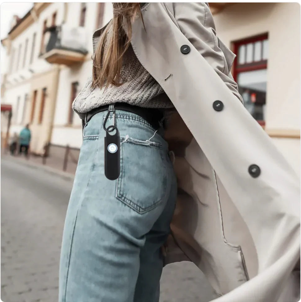 Linterna SOS Compacta para Exterior con Alarma de Autodefensa
