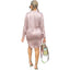 MH82098 Women's Casual Layered Shirt Dress